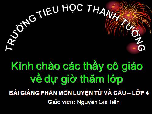 Tuần 30. Câu cảm