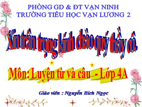 Tuần 11. Luyện tập về động từ