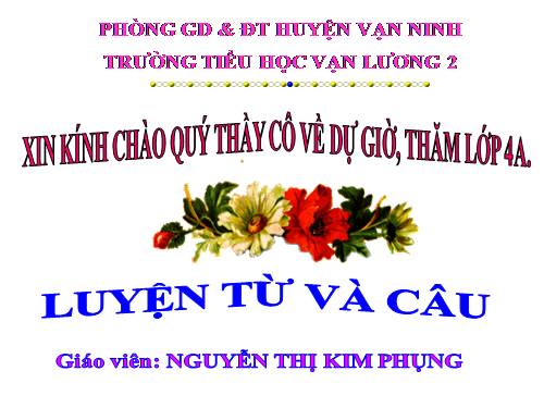 Tuần 4. Từ ghép và từ láy