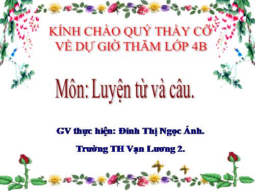 Tuần 3. Từ đơn và từ phức