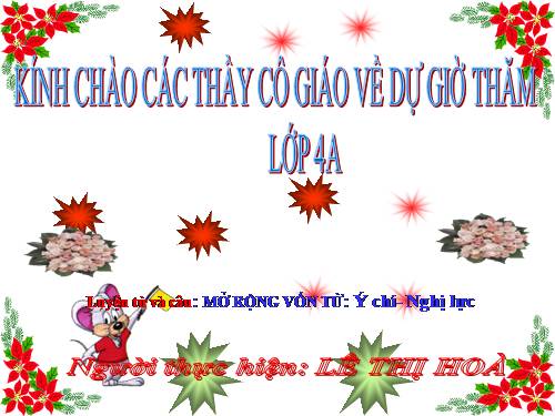 Tuần 12. MRVT: Ý chí - Nghị lực