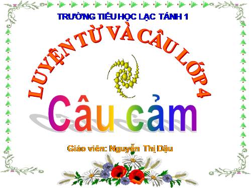 Tuần 30. Câu cảm