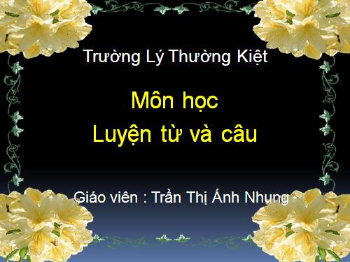 Tuần 11. Tính từ