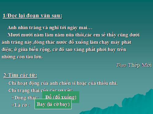 Tuần 9. Động từ