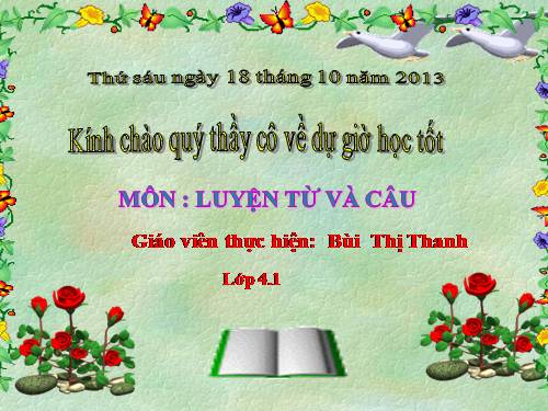 Tuần 9. Động từ