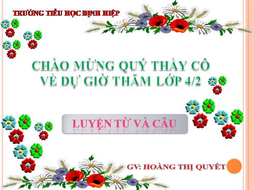 Tuần 9. Động từ