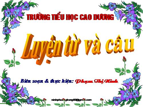 Tuần 26. Luyện tập về câu kể Ai là gì?