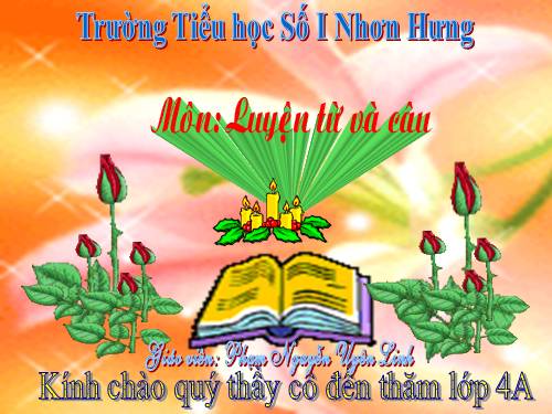 Tuần 4. Từ ghép và từ láy