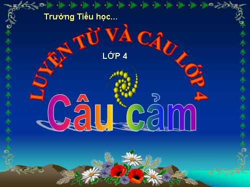 Tuần 30. Câu cảm