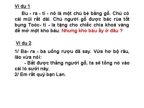 CÂU KỂ