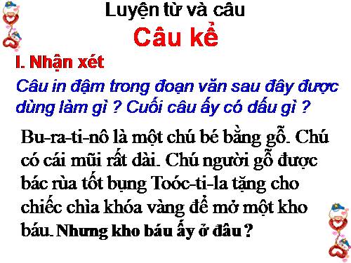 Tuần 16. Câu kể