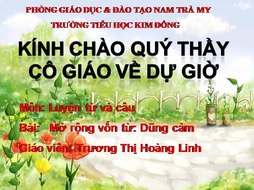 Tuần 25-26. MRVT: Dũng cảm