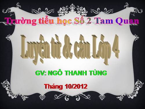 Tuần 11. Tính từ