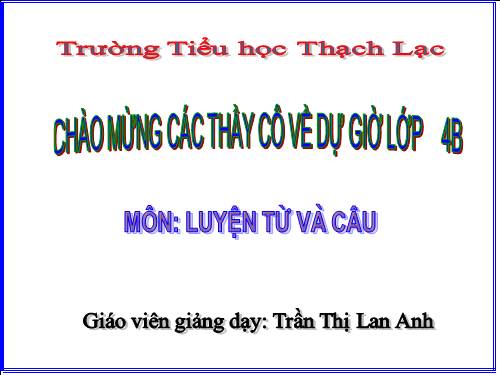 Tuần 16. Câu kể