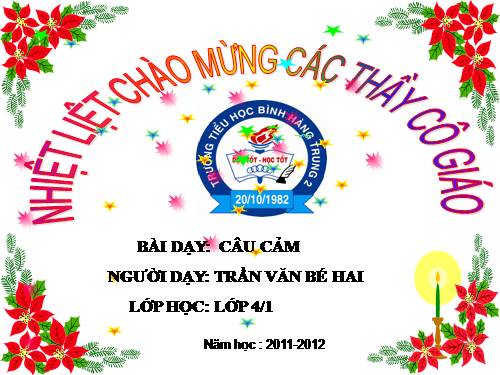 Tuần 30. Câu cảm