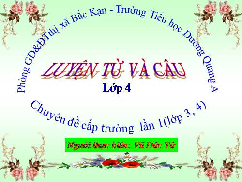 Tuần 9. Động từ