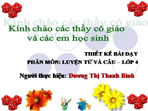 Tuần 9. Động từ