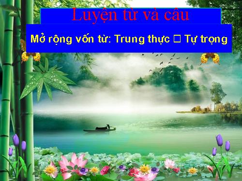 Tuần 6. MRVT: Trung thực - Tự trọng