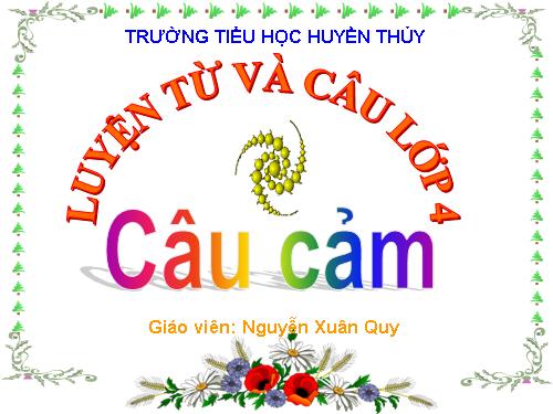 Tuần 30. Câu cảm