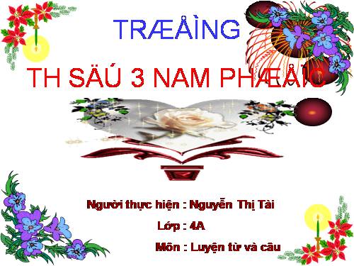 Tuần 9. Động từ