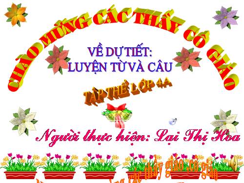 Tuần 4. Từ ghép và từ láy