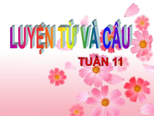 Tuần 11. Tính từ