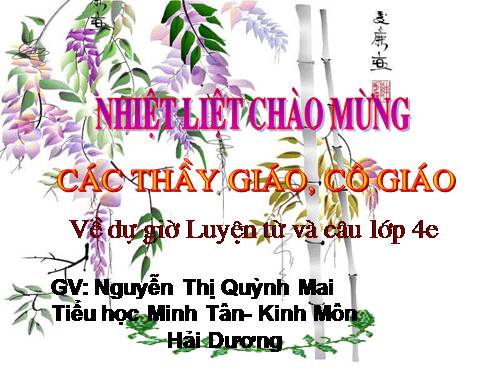 Tuần 4. Luyện tập về từ ghép và từ láy