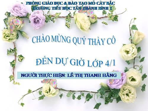 Tuần 25. Chủ ngữ trong câu kể Ai là gì?