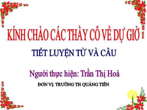 Tuần 16. Câu kể