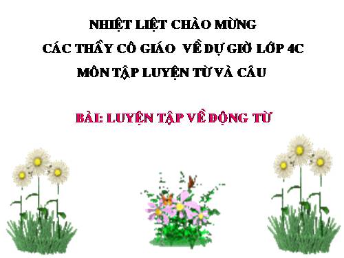 Tuần 11. Luyện tập về động từ