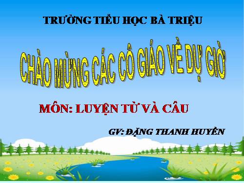 Tuần 27. Câu khiến