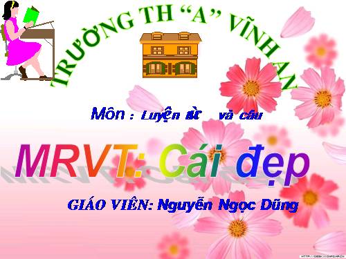 Tuần 22-23. MRVT: Cái đẹp