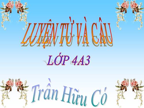 Tuần 9. Động từ