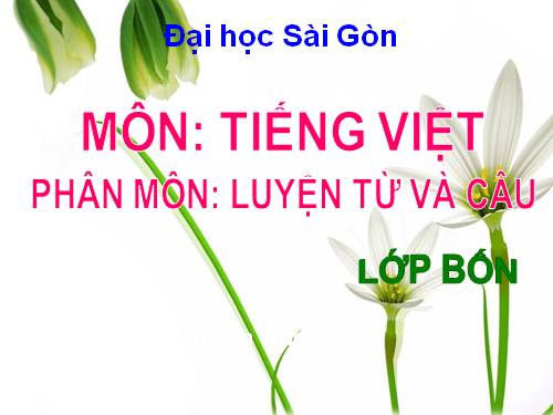 Tuần 4. Từ ghép và từ láy