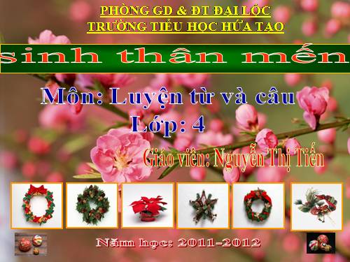 Tuần 12. Tính từ (tiếp theo)