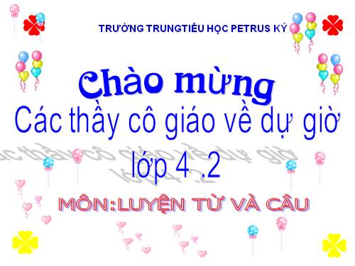 Tuần 9. Động từ