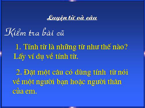 Tuần 13. Câu hỏi và dấu chấm hỏi