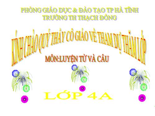 Tuần 11. Tính từ