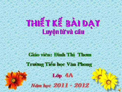 Tuần 9. Động từ