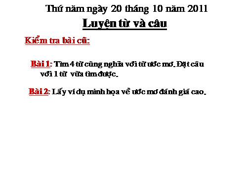 Tuần 9. Động từ