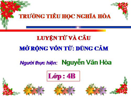 Tuần 25-26. MRVT: Dũng cảm