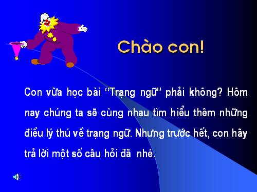 Tuần 31. Thêm trạng ngữ cho câu