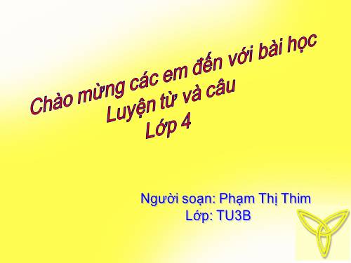 Tuần 27. Cách đặt câu khiến