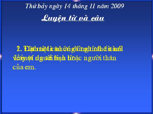 Tuần 13. Câu hỏi và dấu chấm hỏi