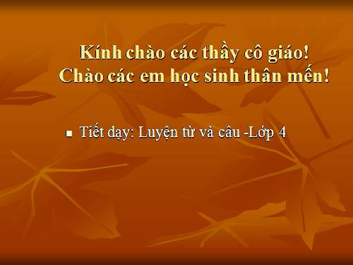 Tuần 11. Tính từ