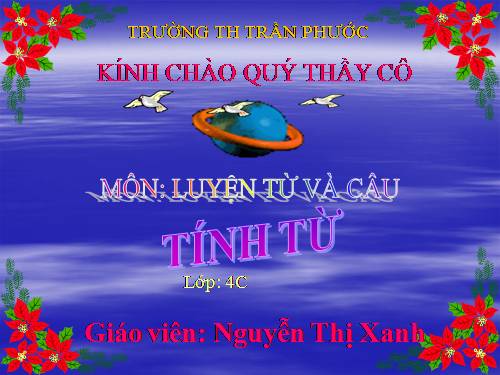 Tuần 11. Tính từ