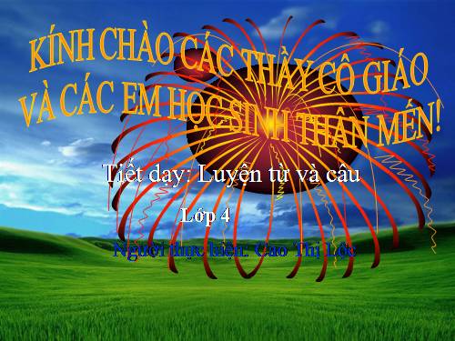 Tuần 27. Câu khiến