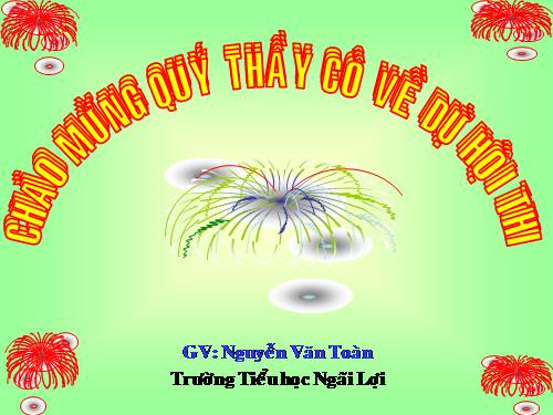 Tuần 20. MRVT: Sức khoẻ