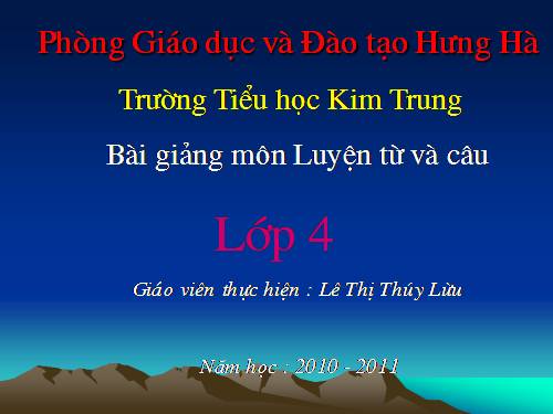 Tuần 21. Câu kể Ai thế nào?