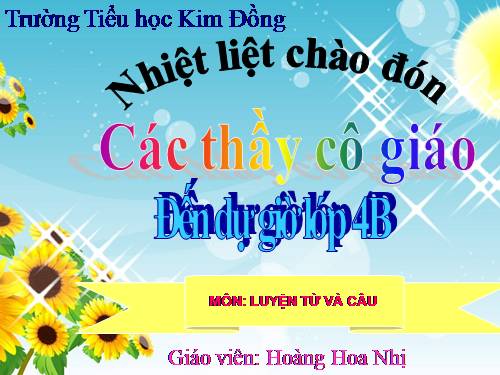 Tuần 13. Câu hỏi và dấu chấm hỏi